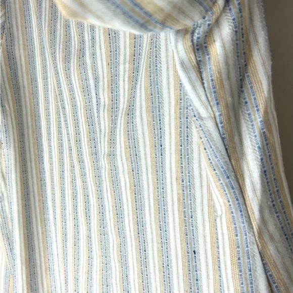 WhiteRoom + Cactus Linen Blend Striped Blazer‎ Size Large - Picture 11 of 14
